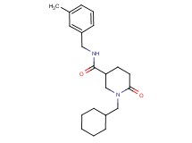 1-(cyclohexylmethyl)-N-(3-methylbenzyl)-6-oxo-3-piperidinecarboxamide