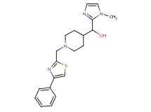 (1-methyl-1H-imidazol-2-yl){1-[(4-phenyl-1,3-thiazol-2-yl)methyl]piperidin-4-yl}methanol