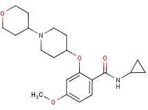 N-cyclopropyl-4-methoxy-2-{[1-(tetrahydro-2H-pyran-4-yl)-4-piperidinyl]oxy}benzamide