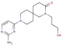 9-(2-aminopyrimidin-4-yl)-2-(3-hydroxypropyl)-2,9-diazaspiro[5.5]undecan-3-one