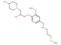 1-{2-hydroxy-3-[2-methoxy-4-({[3-(methylthio)propyl]amino}methyl)phenoxy]propyl}-4-piperidinol