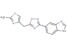 5-{5-[(2-methyl-1,3-thiazol-4-yl)methyl]-1,2,4-oxadiazol-3-yl}-1H-benzimidazole