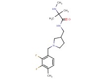 N~1~-{[1-(2,3-difluoro-4-methylbenzyl)-3-pyrrolidinyl]methyl}-N~2~,2-dimethylalaninamide dihydrochloride