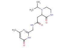 2-(1-isopropyl-3-oxopiperazin-2-yl)-N-[(4-methyl-6-oxo-1,6-dihydropyrimidin-2-yl)methyl]acetamide