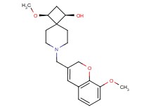 (1R*,3S*)-3-methoxy-7-[(8-methoxy-2H-chromen-3-yl)methyl]-7-azaspiro[3.5]nonan-1-ol