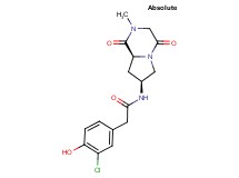 2-(3-chloro-4-hydroxyphenyl)-N-[(7S,8aS)-2-methyl-1,4-dioxooctahydropyrrolo[1,2-a]pyrazin-7-yl]acetamide