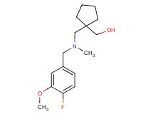 (1-{[(4-fluoro-3-methoxybenzyl)(methyl)amino]methyl}cyclopentyl)methanol