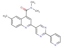N,N,6-trimethyl-2-(2-pyridin-3-ylpyrimidin-5-yl)quinoline-4-carboxamide
