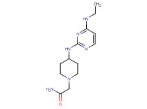 2-(4-{[4-(ethylamino)pyrimidin-2-yl]amino}piperidin-1-yl)acetamide