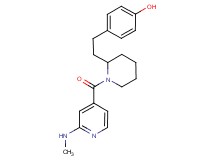 4-(2-{1-[2-(methylamino)isonicotinoyl]-2-piperidinyl}ethyl)phenol