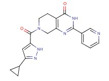 7-[(3-cyclopropyl-1H-pyrazol-5-yl)carbonyl]-2-pyridin-3-yl-5,6,7,8-tetrahydropyrido[3,4-d]pyrimidin-4(3H)-one