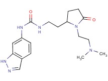 N-(2-{1-[2-(dimethylamino)ethyl]-5-oxopyrrolidin-2-yl}ethyl)-N'-1H-indazol-6-ylurea
