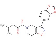 1-[3-(1,3-benzodioxol-5-yl)-6,7-dihydroisoxazolo[4,5-c]pyridin-5(4H)-yl]-4-methyl-1-oxo-2-pentanone