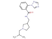 N-[(1-isobutylpyrrolidin-3-yl)methyl]-2-(1H-1,2,4-triazol-1-yl)benzamide