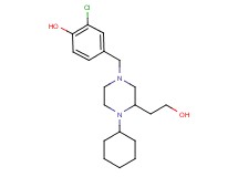 2-chloro-4-{[4-cyclohexyl-3-(2-hydroxyethyl)-1-piperazinyl]methyl}phenol