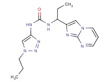 N-(1-imidazo[1,2-a]pyrimidin-2-ylpropyl)-N'-(1-propyl-1H-1,2,3-triazol-4-yl)urea