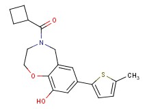 4-(cyclobutylcarbonyl)-7-(5-methyl-2-thienyl)-2,3,4,5-tetrahydro-1,4-benzoxazepin-9-ol