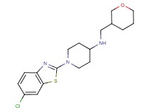 1-(6-chloro-1,3-benzothiazol-2-yl)-N-(tetrahydro-2H-pyran-3-ylmethyl)piperidin-4-amine