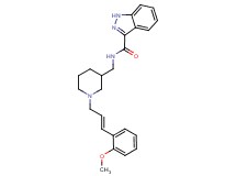N-({1-[(2E)-3-(2-methoxyphenyl)-2-propen-1-yl]-3-piperidinyl}methyl)-1H-indazole-3-carboxamide