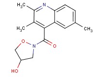 2-[(2,3,6-trimethyl-4-quinolinyl)carbonyl]-4-isoxazolidinol