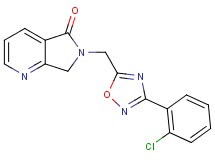 6-{[3-(2-chlorophenyl)-1,2,4-oxadiazol-5-yl]methyl}-6,7-dihydro-5H-pyrrolo[3,4-b]pyridin-5-one