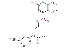 N-[2-(5-cyano-2-methyl-1H-indol-3-yl)ethyl]-2-hydroxy-4-quinolinecarboxamide