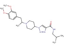 1-{1-[2-(3,4-dimethoxyphenyl)-1-methylethyl]-4-piperidinyl}-N-isobutyl-1H-1,2,3-triazole-4-carboxamide