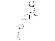 2-benzyl-8-{[3-(2-methoxyethyl)-1,2,4-oxadiazol-5-yl]methyl}-2,8-diazaspiro[4.5]decan-3-one