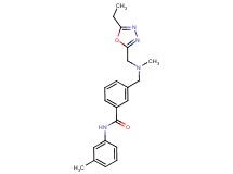 3-{[[(5-ethyl-1,3,4-oxadiazol-2-yl)methyl](methyl)amino]methyl}-N-(3-methylphenyl)benzamide