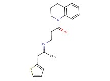 3-(3,4-dihydroquinolin-1(2H)-yl)-N-[1-methyl-2-(2-thienyl)ethyl]-3-oxopropan-1-amine