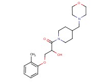 3-(2-methylphenoxy)-1-[4-(4-morpholinylmethyl)-1-piperidinyl]-1-oxo-2-propanol