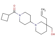 [3-allyl-1'-(cyclobutylcarbonyl)-1,4'-bipiperidin-3-yl]methanol