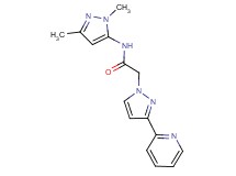 N-(1,3-dimethyl-1H-pyrazol-5-yl)-2-[3-(2-pyridinyl)-1H-pyrazol-1-yl]acetamide