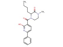 3-butyl-4-[(2-hydroxy-6-phenyl-3-pyridinyl)carbonyl]-1-methyl-2-piperazinone