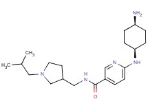 6-[(cis-4-aminocyclohexyl)amino]-N-[(1-isobutylpyrrolidin-3-yl)methyl]nicotinamide