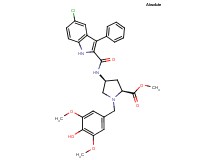 methyl (4S)-4-{[(5-chloro-3-phenyl-1H-indol-2-yl)carbonyl]amino}-1-(4-hydroxy-3,5-dimethoxybenzyl)-L-prolinate