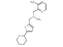 N-methyl-1-(3-methylpyridin-2-yl)-N-{[5-(tetrahydro-2H-pyran-2-yl)-2-thienyl]methyl}methanamine