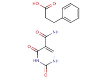 3-{[(2,4-dioxo-1,2,3,4-tetrahydropyrimidin-5-yl)carbonyl]amino}-3-phenylpropanoic acid