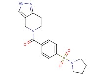 5-[4-(1-pyrrolidinylsulfonyl)benzoyl]-4,5,6,7-tetrahydro-2H-pyrazolo[4,3-c]pyridine