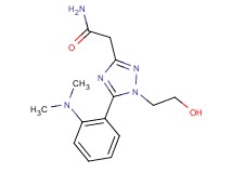 2-[5-[2-(dimethylamino)phenyl]-1-(2-hydroxyethyl)-1H-1,2,4-triazol-3-yl]acetamide