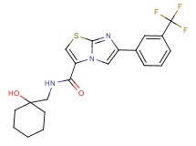 N-[(1-hydroxycyclohexyl)methyl]-6-[3-(trifluoromethyl)phenyl]imidazo[2,1-b][1,3]thiazole-3-carboxamide