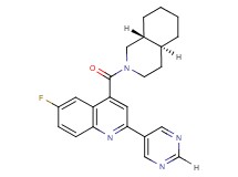 6-fluoro-4-[(4aS*,8aR*)-octahydroisoquinolin-2(1H)-ylcarbonyl]-2-pyrimidin-5-ylquinoline