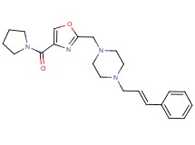 1-[(2E)-3-phenyl-2-propen-1-yl]-4-{[4-(1-pyrrolidinylcarbonyl)-1,3-oxazol-2-yl]methyl}piperazine