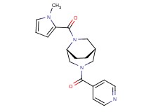 (1S*,5R*)-3-isonicotinoyl-6-[(1-methyl-1H-pyrrol-2-yl)carbonyl]-3,6-diazabicyclo[3.2.2]nonane