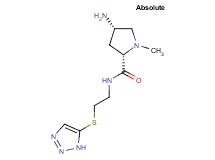 (2S,4S)-4-amino-1-methyl-N-[2-(1H-1,2,3-triazol-5-ylthio)ethyl]pyrrolidine-2-carboxamide