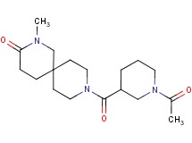 9-[(1-acetyl-3-piperidinyl)carbonyl]-2-methyl-2,9-diazaspiro[5.5]undecan-3-one