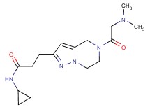 N-cyclopropyl-3-[5-(N,N-dimethylglycyl)-4,5,6,7-tetrahydropyrazolo[1,5-a]pyrazin-2-yl]propanamide