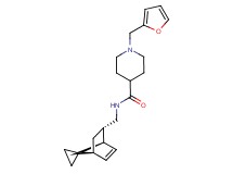 1-(2-furylmethyl)-N-[(1R*,2S*,4S*)-spiro[bicyclo[2.2.1]heptane-7,1'-cyclopropane]-5-en-2-ylmethyl]piperidine-4-carboxamide