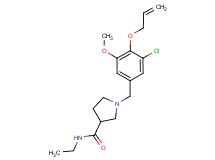 1-[4-(allyloxy)-3-chloro-5-methoxybenzyl]-N-ethylpyrrolidine-3-carboxamide