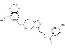 4-methyl-N-{2-[7-(3,4,5-trimethoxybenzyl)-6,7,8,9-tetrahydro-5H-[1,2,4]triazolo[4,3-d][1,4]diazepin-3-yl]ethyl}benzamide